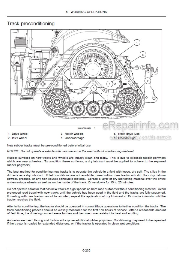 Photo 3 - Case IH Magnum Rowtrac 250 280 310 340 380 Operators Manual Tractor ZERF08100-