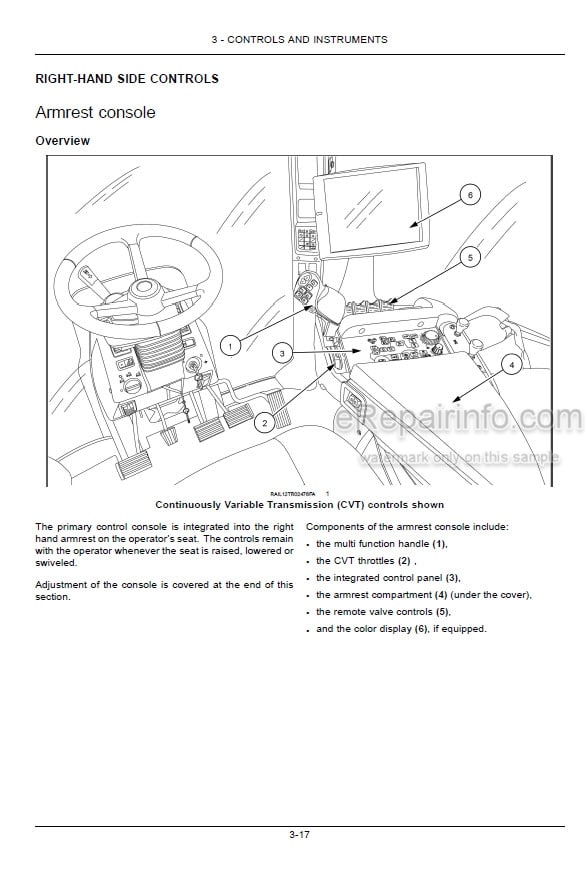 Photo 3 - Case IH Magnum Rowtrac 250 280 310 340 380 Operators Manual Tractor ZFRF03123