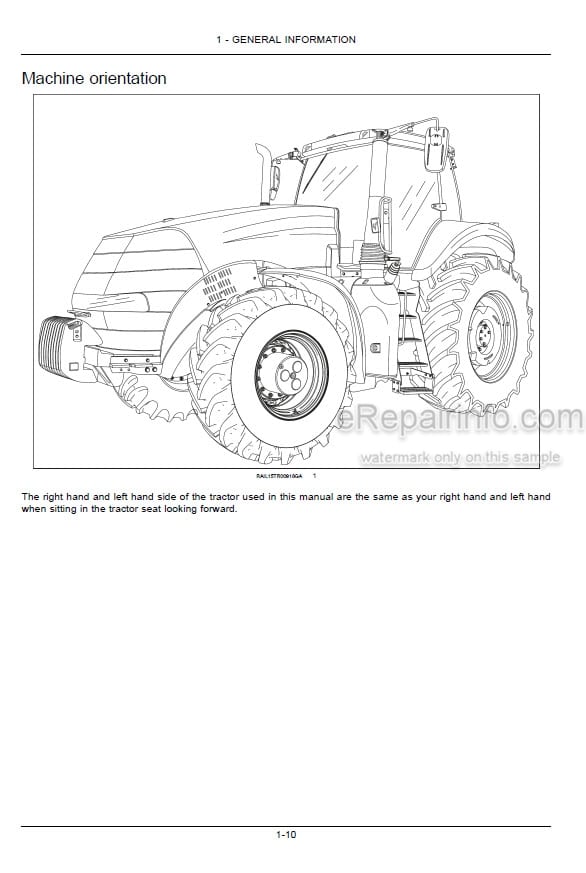 Photo 5 - Case IH Magnum Rowtrac 250 280 310 340 380 Operators Manual Tractor ZFRF03123