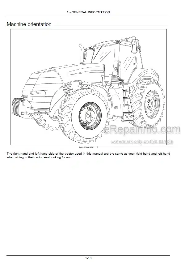 Photo 5 - Case IH Magnum Rowtrac 250 280 310 340 380 Operators Manual Tractor ZFRF03123