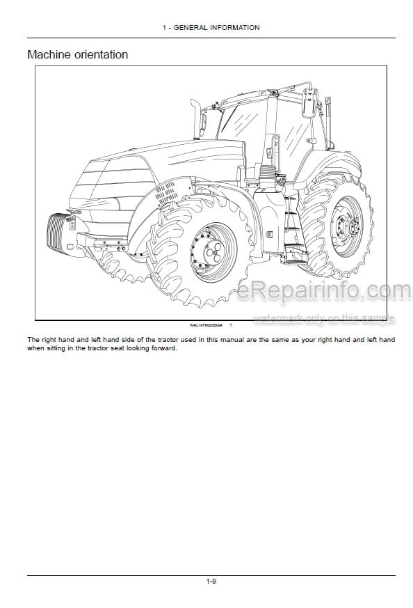 Photo 5 - Case IH Magnum Rowtrac 350 280 310 340 380 Operators Manual Tractor ZGRF05001-