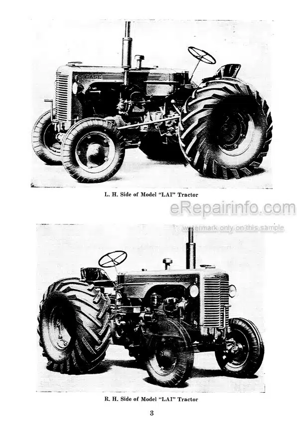 Photo 4 - Case IH Model LAI Operators Manual Tractor
