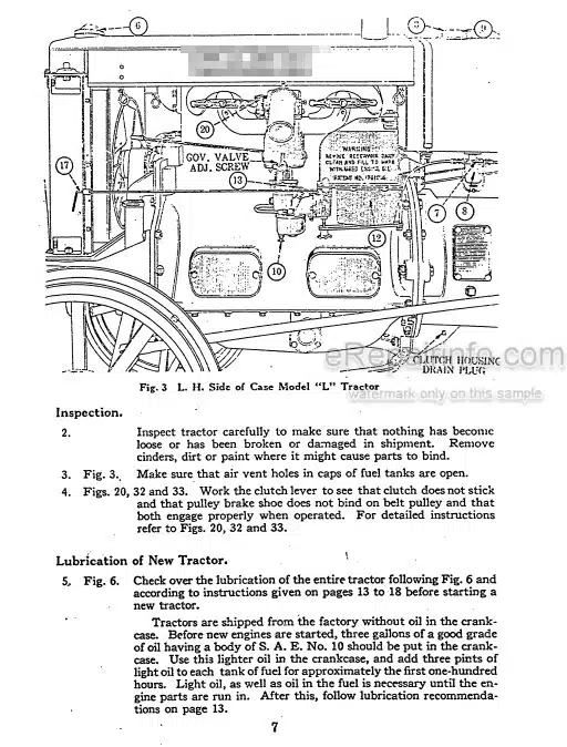 Photo 4 - Case IH Model L Operators Manual Tractor