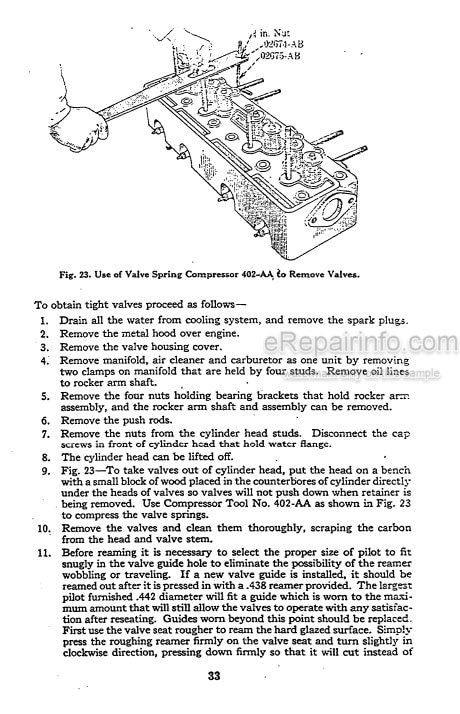 Photo 5 - Case IH Model L Operators Manual Tractor