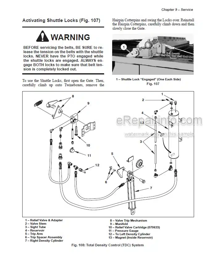 Photo 5 - Gehl 1475 1875 Operators Manual Variable Chamber Round Baler