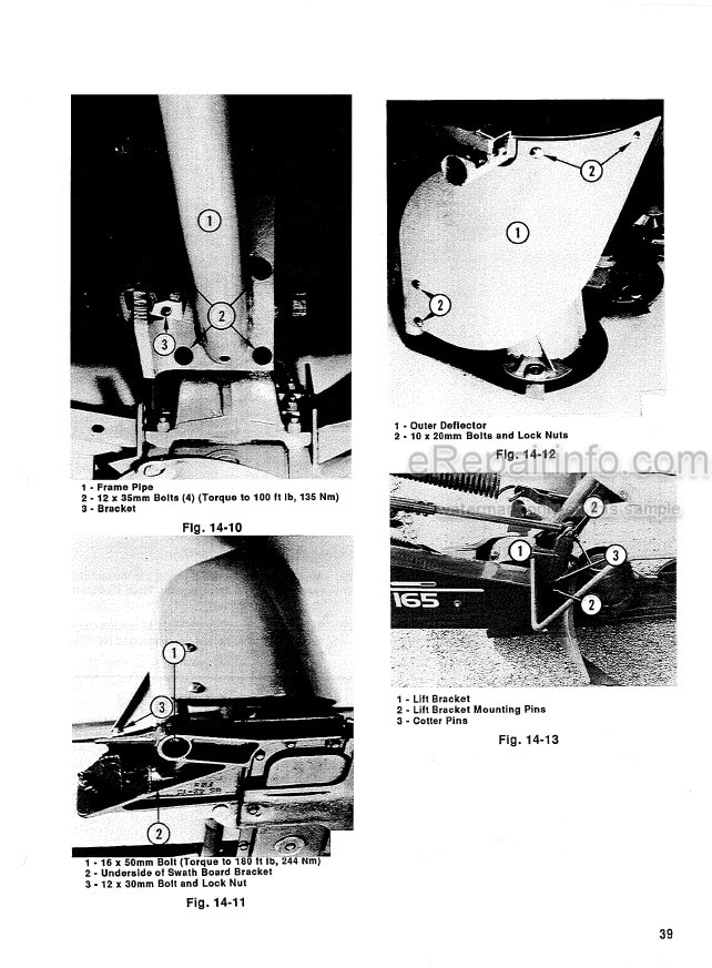 Photo 4 - Gehl 162 165 Operators Manual Disc Mower