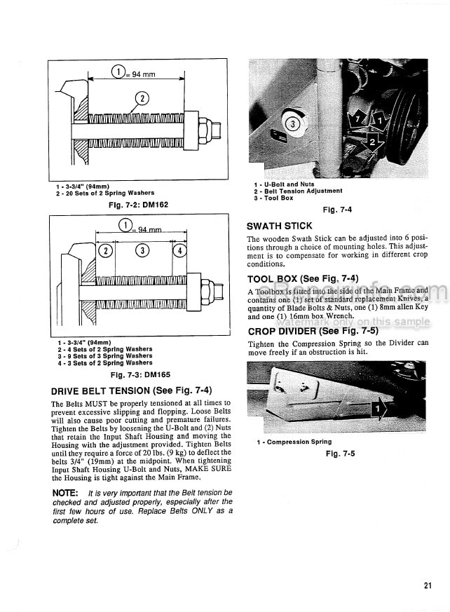 Photo 13 - Gehl 162 165 Operators Manual Disc Mower