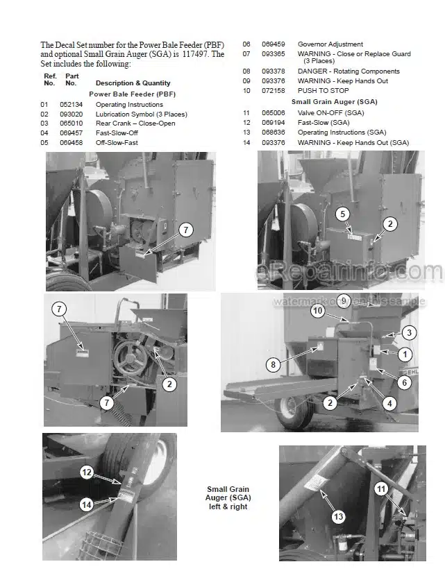 Photo 9 - Gehl 170 Mixall Operators Manual Grinder Mixer