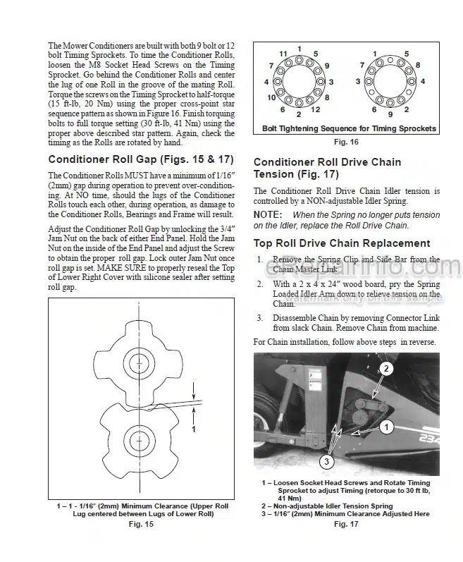 Photo 14 - Gehl 2340 2360 Operators Manual Disc Mower Conditioner