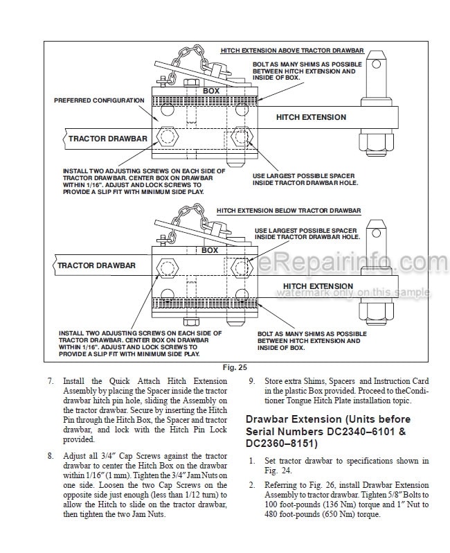 Photo 5 - Gehl 2340 2360 Operators Manual Disc Mower Conditioner