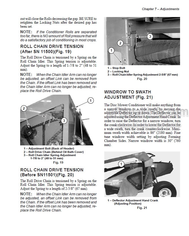 Photo 3 - Gehl 2412 Operators Manual Disc Mower Conditioner