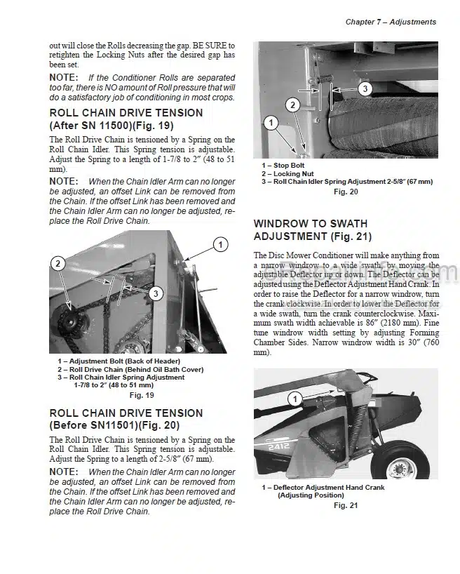 Photo 3 - Gehl 2412 Operators Manual Disc Mower Conditioner