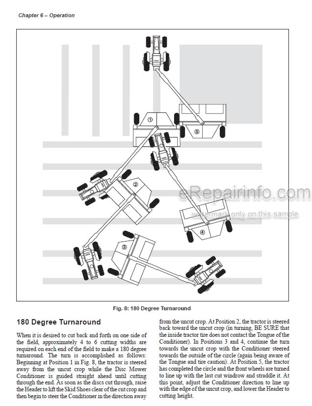 Photo 4 - Gehl 2415 2418 Operators Manual Disc Mower Conditioner