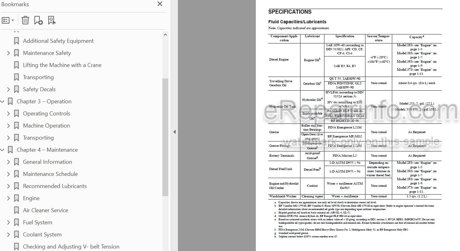 Photo 4 - Gehl 253 303 353 373 Operators Manual Compact Excavator