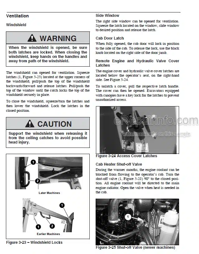 Photo 6 - Gehl 253 303 353 373 Operators Manual Compact Excavator