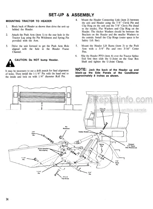 Photo 4 - Gehl 2650 Operators Manual Self Propelled Mower Conditioner
