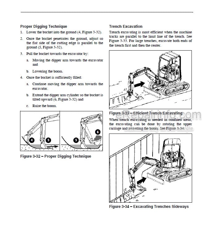 Photo 5 - Gehl 283Z Operators Manual Compact Excavator