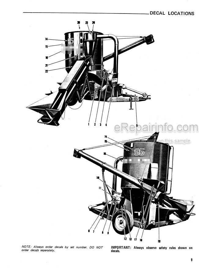 Photo 5 - Gehl 35MX 120MX Mixall Operators Manual Mixer