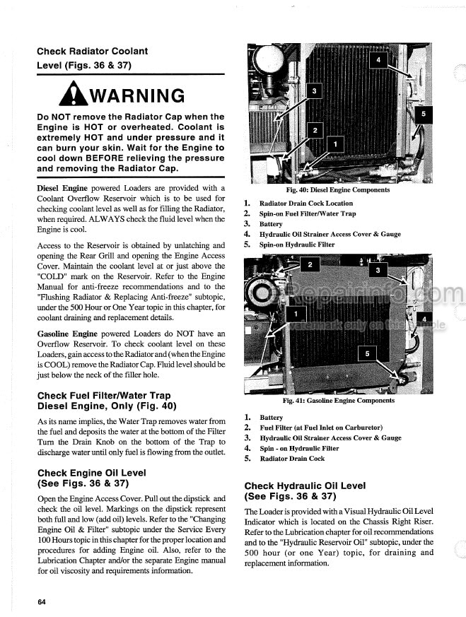 Photo 3 - Gehl 3725 3825 4525 4625 Operators Manual Skid Steer Loader