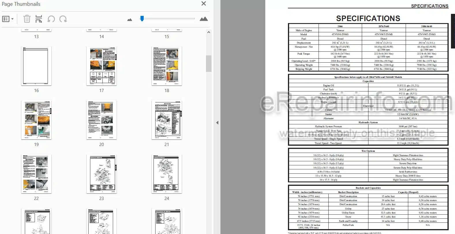 Photo 4 - Gehl 5460E 6640E Mustang 2066 2076 2086 Service Manual Addendum Skid Steer Loader