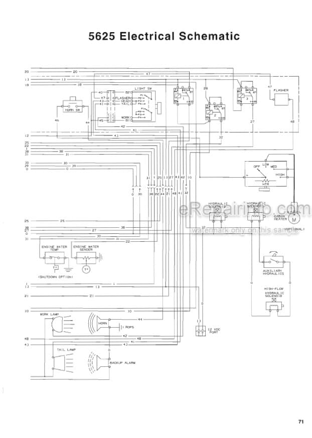 Photo 4 - Gehl 5625 Operators Manual Skid Steer Loader