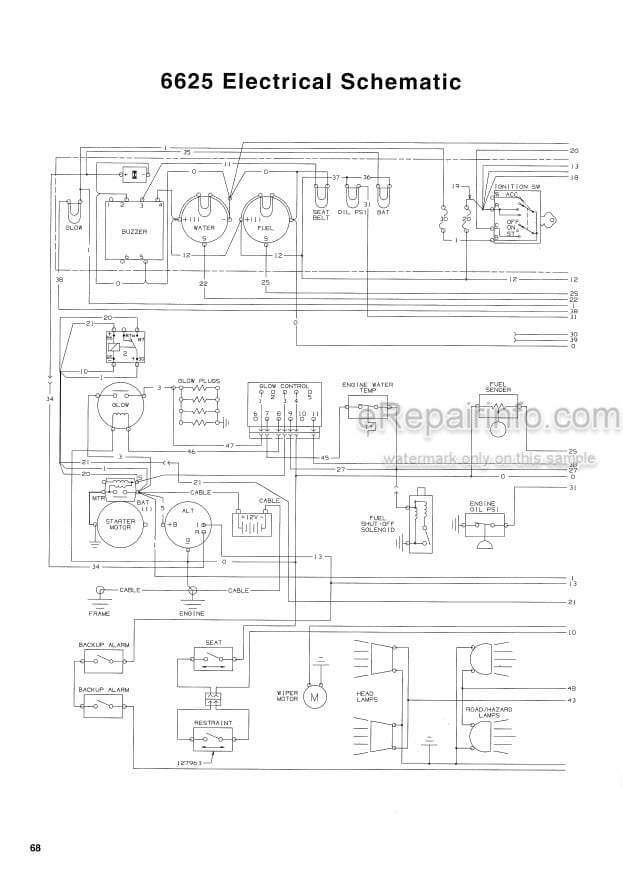 Photo 4 - Gehl 6625 Operators Manual Skid Steer Loader
