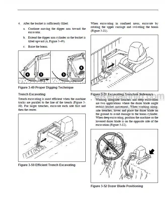 Photo 13 - Gehl 753Z 803 Operators Manual Compact Excavator