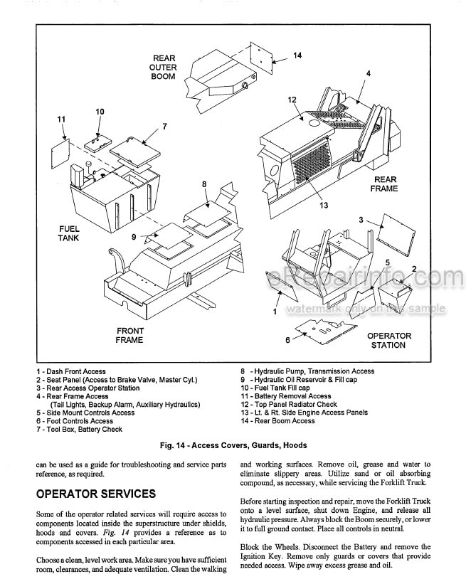 Photo 14 - Gehl 883 Dynalift Operators Manual Telescopic Boom Forklift