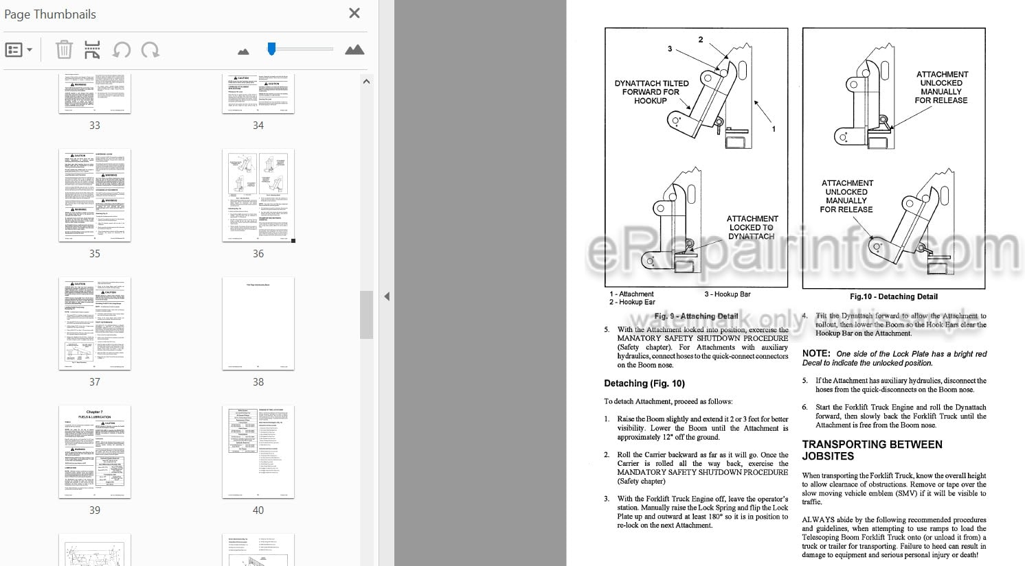 Photo 3 - Gehl 883 Dynalift Operators Manual Telescopic Boom Forklift