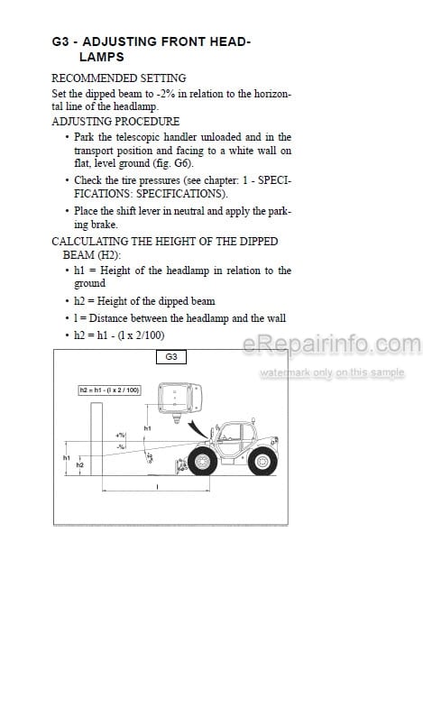 Photo 3 - Gehl CT5-16 Turbo Operators Manual Telescopic Handler