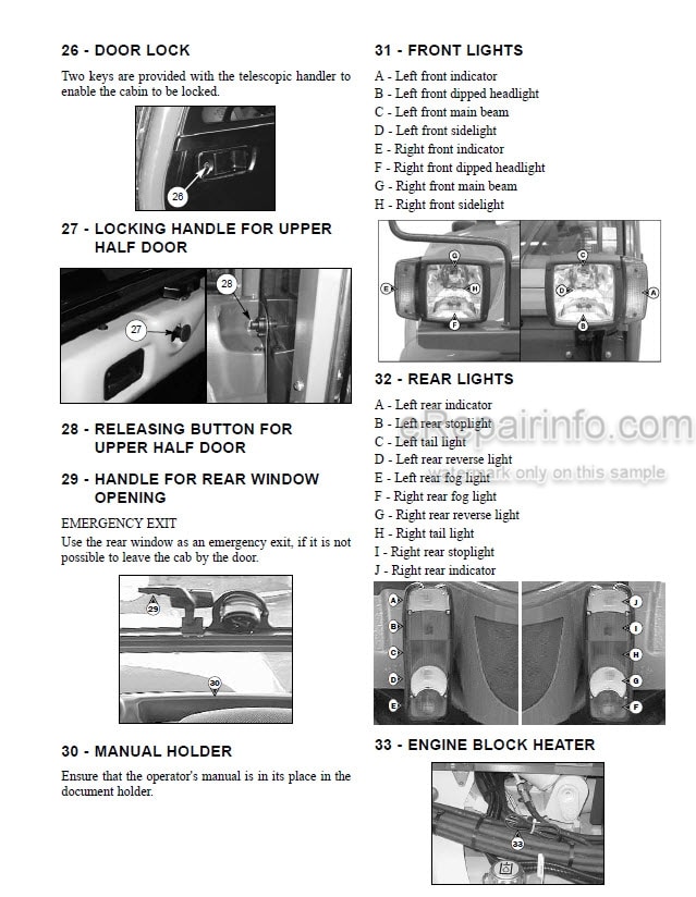 Photo 6 - Gehl CT7-23 Turbo Operators Manual Telescopic Handler