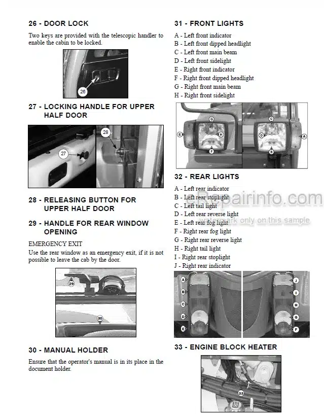 Photo 4 - Gehl CT6-18 Low Profile Turbo Operators Manual Telescopic Handler