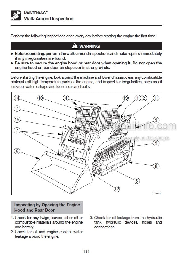 Photo 5 - Gehl CTL55 CTL65 CTL75 CTL85 Operators Manual Compact Track Loader