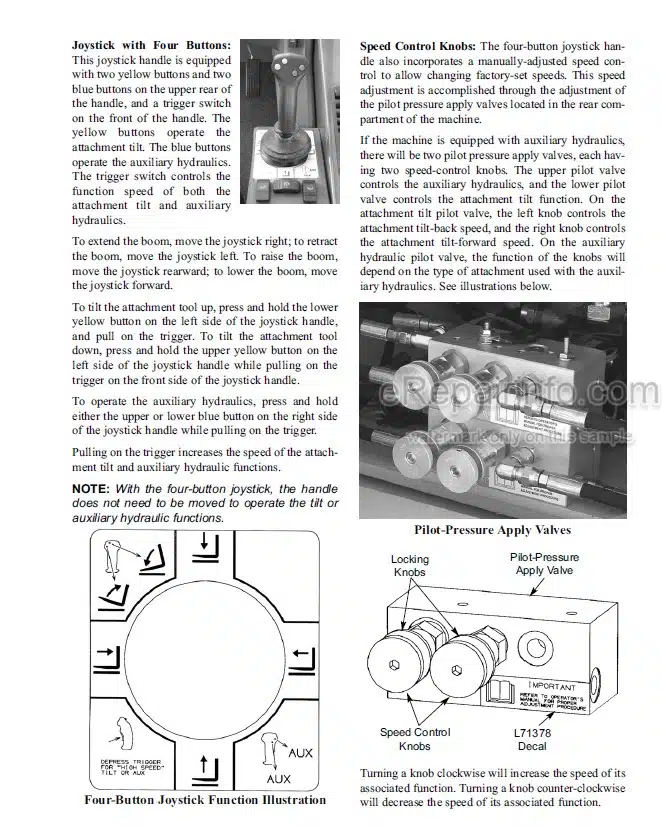 Photo 6 - Gehl GE272 GE292 GE342 GE362 Operators Manual Crawler Excavator