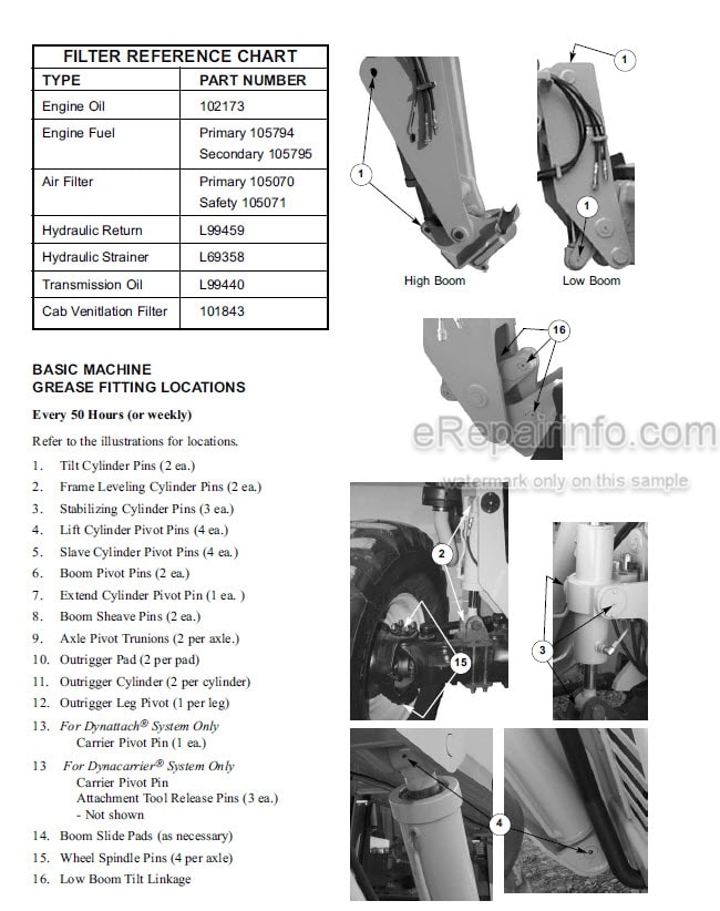 Photo 5 - Gehl DL7 DL9 DL11 DL12 Dynalift Operators Manual Telescopic Handler