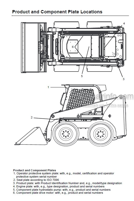 Photo 5 - Gehl R190 R220 R260 Operators Manual Skid Steer Loader