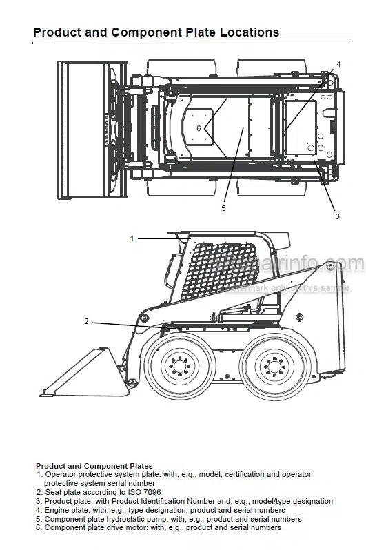 Photo 5 - Gehl R190 R220 R260 Operators Manual Skid Steer Loader