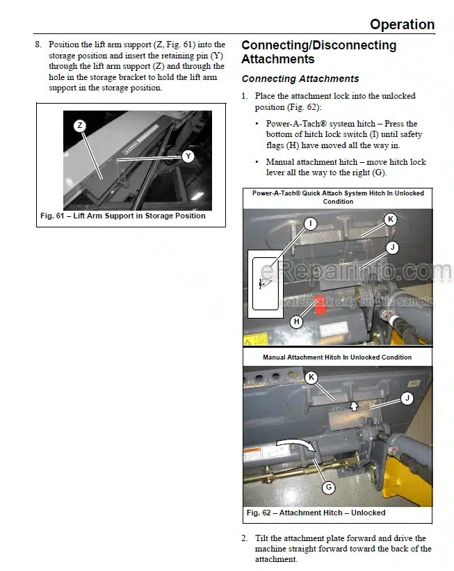 Photo 7 - Gehl RS6-34 Operators Manual Telescopic Handler