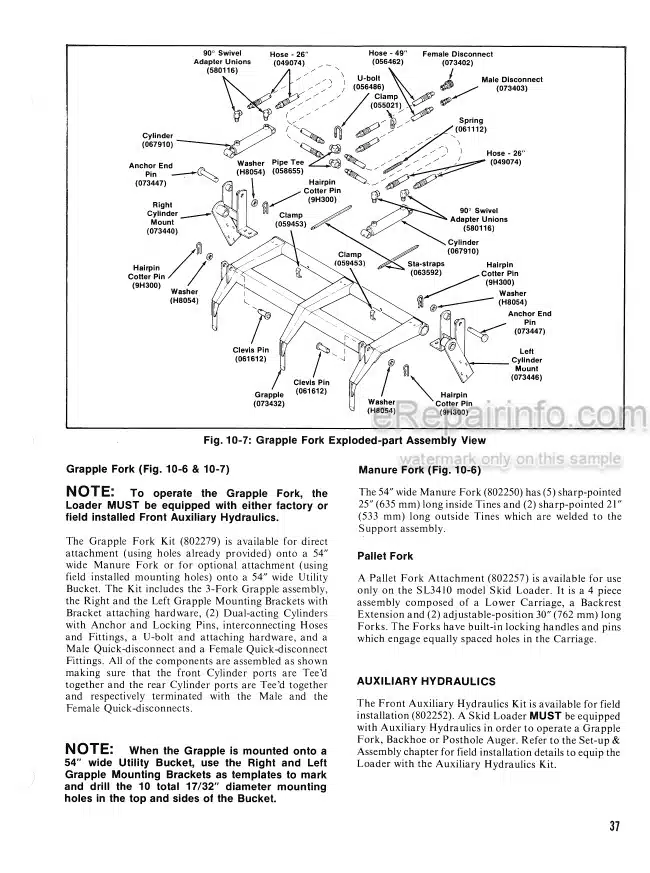 Photo 12 - Gehl SL3310 SL3410 Operators Manual Skid Steer Loader