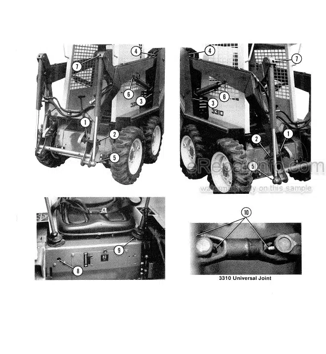 Photo 3 - Gehl SL3310 SL3410 Operators Manual Skid Steer Loader