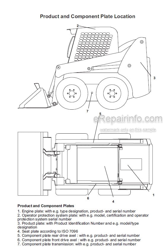 Photo 3 - Gehl SL3635 SL3935 Operators Manual Skid Steer Loader