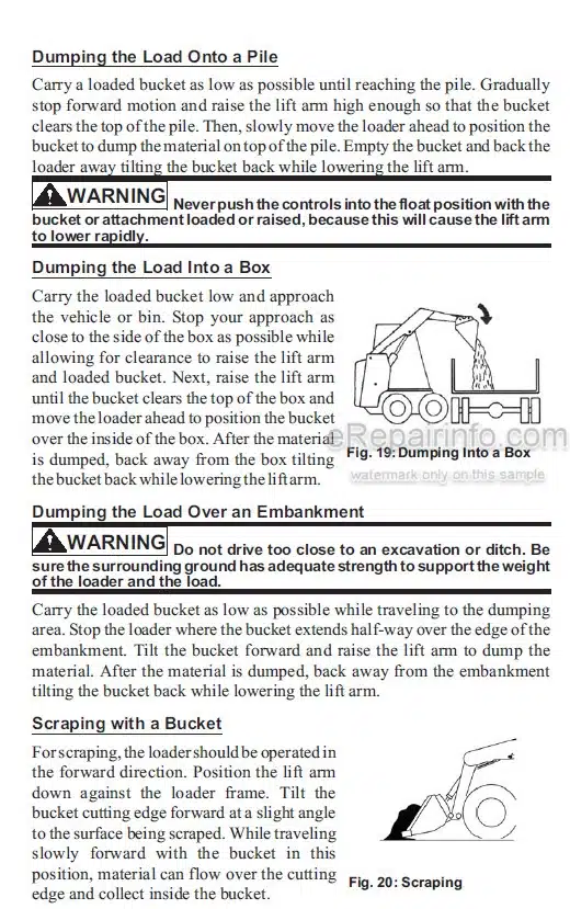 Photo 5 - Gehl SL3635 SL3935 Operators Manual Skid Steer Loader