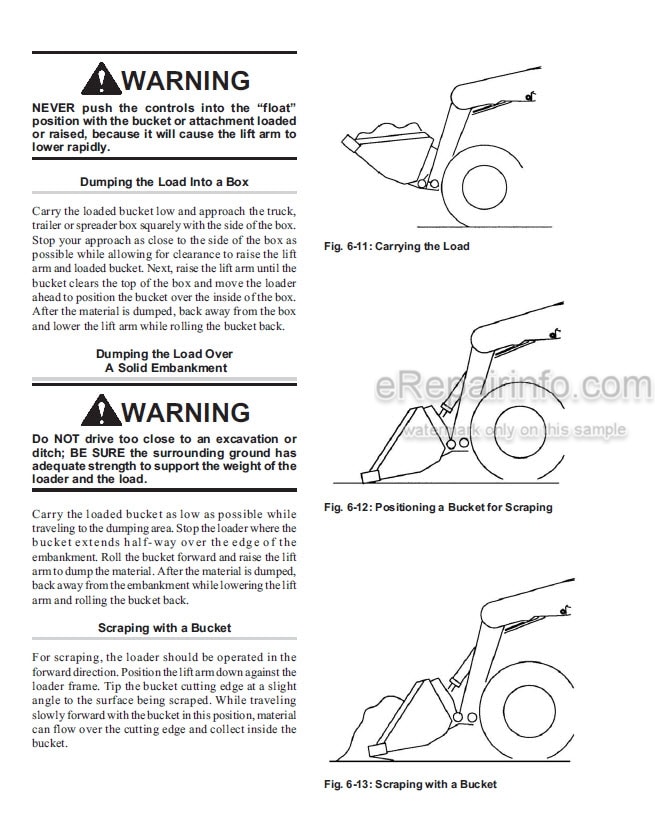 Photo 3 - Gehl SL4635 SL4835 Operators Manual Skid Steer Loader