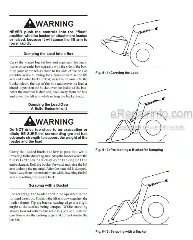 Photo 3 - Gehl SL4635 SL4835 Operators Manual Skid Steer Loader