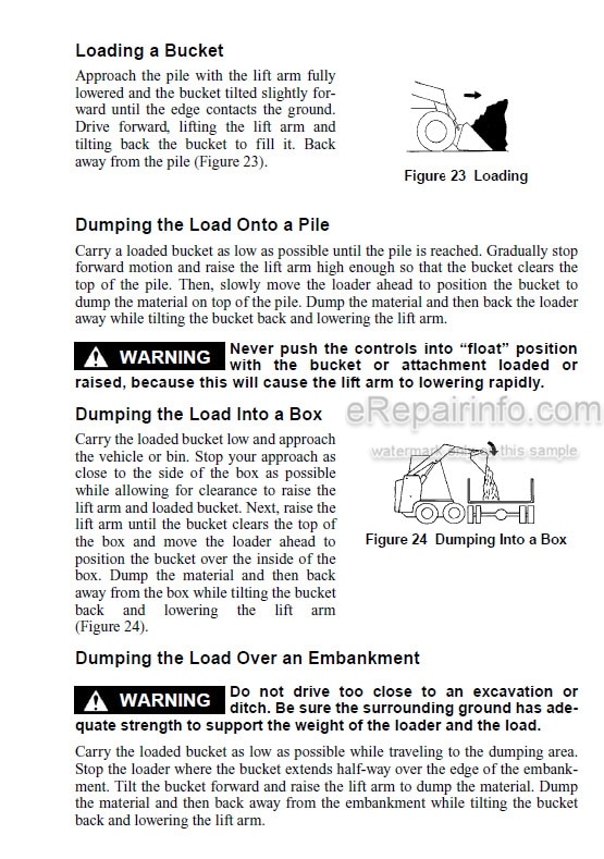 Photo 3 - Gehl SL4640 SL4840 SL5640 SL6640 Operators Manual Skid Steer Loader