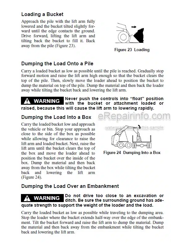 Photo 3 - Gehl SL4640 SL4840 SL5640 SL6640 Operators Manual Skid Steer Loader