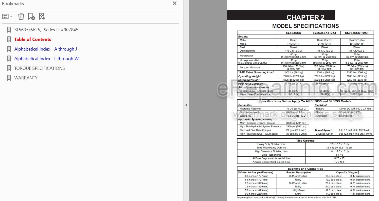 Photo 4 - Gehl SL5635 SL6635 Series II Operators Manual Skid Steer Loader