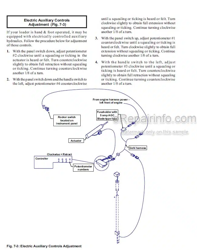 Photo 3 - Gehl SL5635 SL6635 Series II Operators Manual Skid Steer Loader