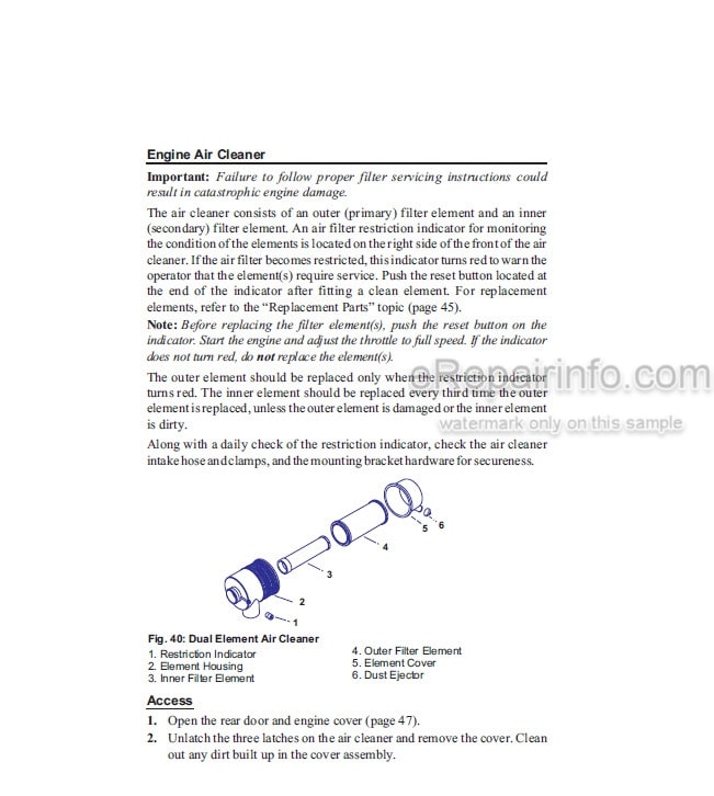 Photo 5 - Gehl SL7600 SL7800 Operators Manual Skid Steer Loader