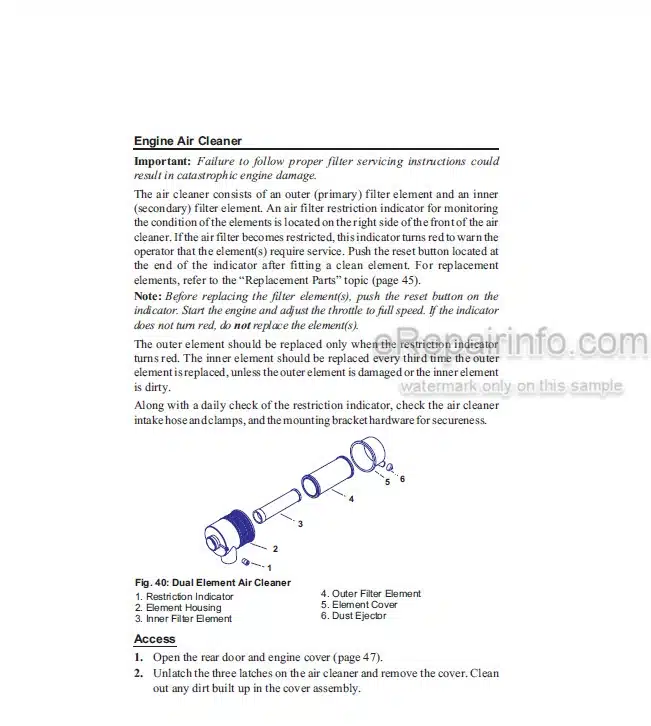Photo 5 - Gehl SL7600 SL7800 Operators Manual Skid Steer Loader